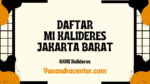Daftar Madrasah Ibtidaiyah Kalideres Jakarta Barat