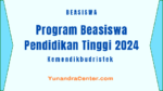 Beasiswa Pendidikan Tinggi 2024 Program Indonesia Kemendikbudristek